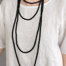 Load image into Gallery viewer, Fabuleux Vous Black Edit Bead 3 Metre Necklace
