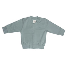 Load image into Gallery viewer, Little Bee by Dimples Blue Mist Cotton Bomber Jacket