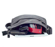 Load image into Gallery viewer, Troop Classic Zip Top Shoulder Bag- Charcoal