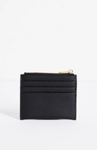 Load image into Gallery viewer, Among The Brave Small Black Leather Card Holder