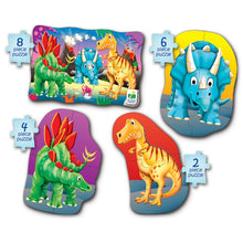 Load image into Gallery viewer, The Learning Journey My First Puzzle Sets, 4-in-a-box Puzzles- Dinos