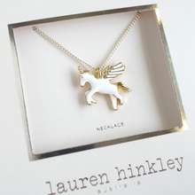 Load image into Gallery viewer, Lauren Hinkley Flying Unicorn Necklace