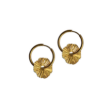 Load image into Gallery viewer, Fabuleux Vous Steel Me Dee Yellow Gold Hoop Earrings