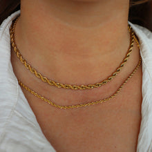 Load image into Gallery viewer, Fabuleux Vous Steel Me Rope Yellow Gold Regular Necklace 45cm