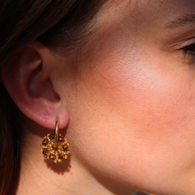 Load image into Gallery viewer, Fabuleux Vous Bronze Bead Hoop Earrings