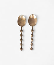 Load image into Gallery viewer, French Country Collections Bobble Forged Salad Servers