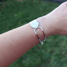 Load image into Gallery viewer, Fabuleux Vous Steel Me Silver Polar Cuff Bracelet
