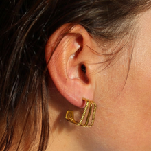 Load image into Gallery viewer, Fabuleux Vous Steel Me Gold Trudy Earrings