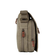 Load image into Gallery viewer, Troop Classic Small Zip Front Cross Body Bag- Khaki