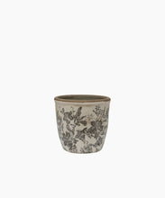 Load image into Gallery viewer, French Country Collections Black Floral Pot Small