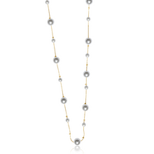 Load image into Gallery viewer, Fabuleux Vous Perle Long Gold Pearl Necklace