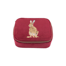 Load image into Gallery viewer, Wrendale Designs Embroided Accessory Case- " Golden Hour" Hare