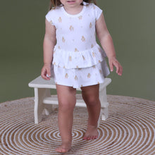 Load image into Gallery viewer, Little Bee by Dimples Cotton Skirt Bodysuit- Duck