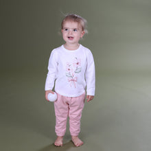 Load image into Gallery viewer, Little Bee by Dimples Fleece Track Pants- Pink