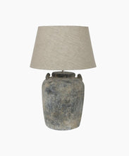 Load image into Gallery viewer, French Country Collections Emilia Vessel Large Lamp with Black Tapered Drum Shade 40cm