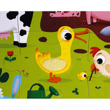 Load image into Gallery viewer, Janod Tactile Farm Animals Puzzle