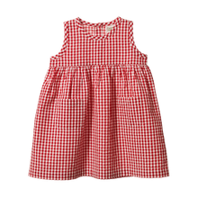 Load image into Gallery viewer, Nature Baby Dorothy Dress- Red Gingham