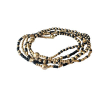Load image into Gallery viewer, Lindi Kingi Beaded Bracelett Set Costa Noir