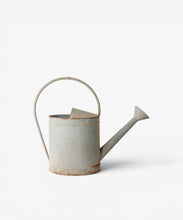 Load image into Gallery viewer, French Country Collections Vintage Metal Watering Can Antique Blue