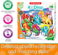 Load image into Gallery viewer, The Learning Journey My First Puzzle Sets, 4-in-a-box Puzzles- Dinos