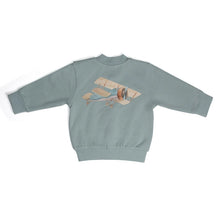 Load image into Gallery viewer, Little Bee by Dimples Blue Mist Cotton Bomber Jacket