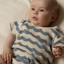 Load image into Gallery viewer, Nature Baby Juno Romper Terry- Waves Print