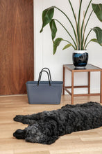 Load image into Gallery viewer, Hinza Large Pigeon Blue Bag- Green Plastic