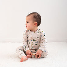 Load image into Gallery viewer, Burrow & Be Jurassic Roam Long Sleeve Zipsuit
