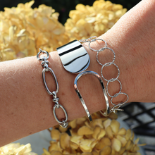 Load image into Gallery viewer, Fabuleux Vous Steel Me Silver Polar Cuff Bracelet