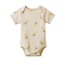 Load image into Gallery viewer, Nature Baby Short Sleeve Bodysuit- Fish Fable