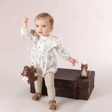 Load image into Gallery viewer, Little Bee by Dimples Floral Cotton Frill Romper