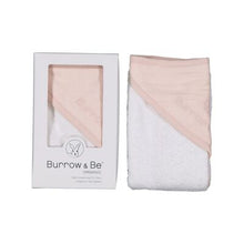 Load image into Gallery viewer, Burrow & Be Baby Hooded Towel- Blush