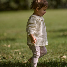 Load image into Gallery viewer, Nature Baby Ruffle Cameron Blouse- Natural