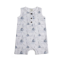 Load image into Gallery viewer, Little Bee by Dimples Cotton Romper- Boats