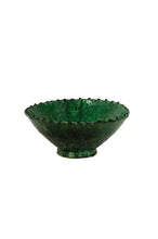 Load image into Gallery viewer, Bianca Lorenne Moroccan Green Zigzag Bowl- Medium