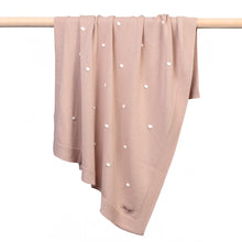 Load image into Gallery viewer, Lola & Fox Bubble Bassinet Blanket in Rose Dust