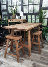 Load image into Gallery viewer, Hawthorne Porto Bar Leaner and 4x Porto Barstools