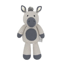 Load image into Gallery viewer, Living Textiles Zac the Zebra Knitted Toy