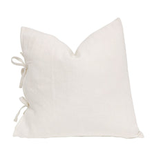 Load image into Gallery viewer, Hawthorne Tully Tie Cushion- Off White