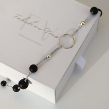 Load image into Gallery viewer, Fabuleux Vous La Pierre Matt Black Onyx Short Necklace 50cm