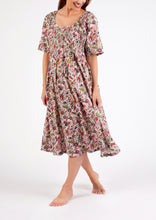 Load image into Gallery viewer, Arabella Shirred Bodice Short Sleeve Nightie