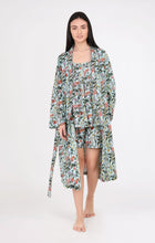 Load image into Gallery viewer, Arabella Blue Floral Dressing Gown