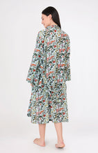 Load image into Gallery viewer, Arabella Blue Floral Dressing Gown