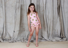Load image into Gallery viewer, Tiny Tribe Avo Cross Back Frill Tank Swim