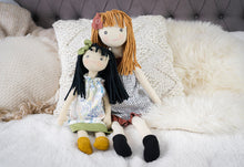 Load image into Gallery viewer, Bonikka Amber in Black and White Dress Organic Doll