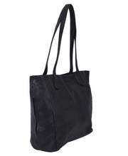 Load image into Gallery viewer, Urban Forest Adele Leather Large Shoulder Bag- Riley Black