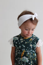 Load image into Gallery viewer, Burrow and Be Green Spring Melody Lace Sleeve Milly Romper