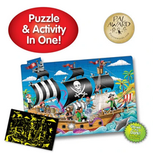 Load image into Gallery viewer, The Learning Journey Puzzle Double Glow In The Dark Pirate Ship