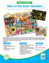 Load image into Gallery viewer, The Learning Journey Puzzle Double Glow In The Dark Monsters