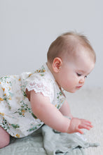 Load image into Gallery viewer, Burrow and Be Spring Melody Lace Sleeve Milly Romper